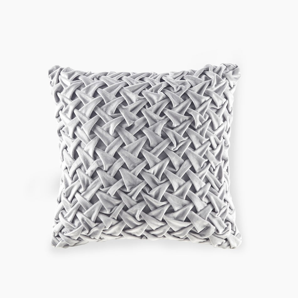 Croscill Classics Winchester Square Decor Pillow - Silver  - 20x20" Shop Online & Save - expresshomedirectr.com