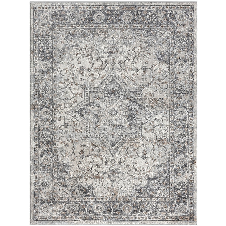 Frances Medallion Woven Area Rug - Grey - 8x10'