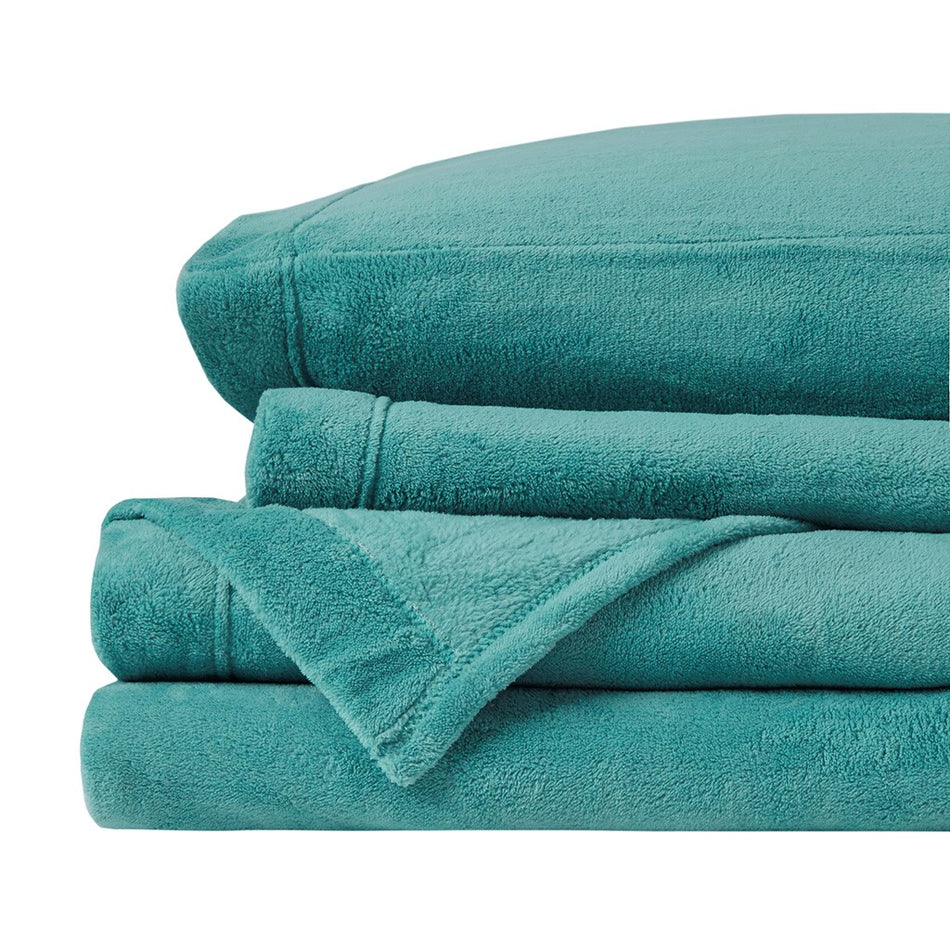 Soloft Plush Sheet Set - Teal - Twin Size