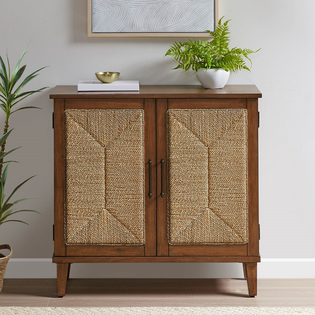 INK+IVY Seagate Handcrafted Seagrass 2-Door Accent chest - Natural  Shop Online & Save - expresshomedirectr.com