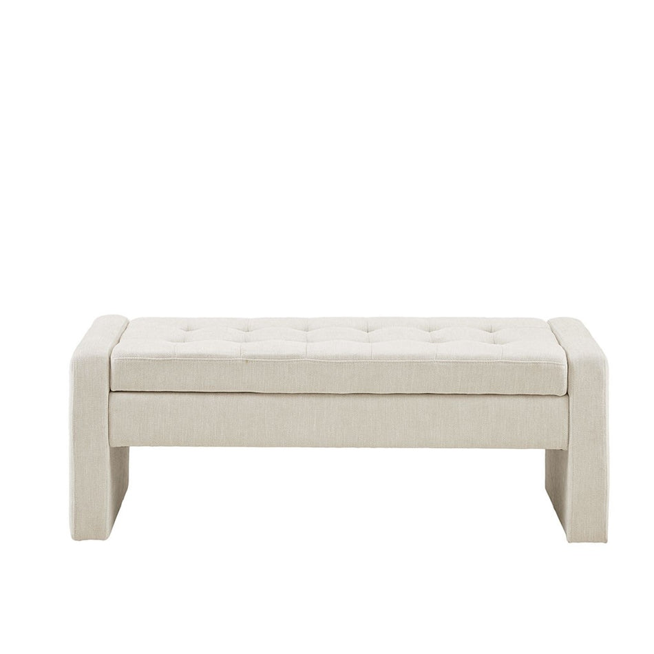 Gillian Soft Close Storage Bench - Cream