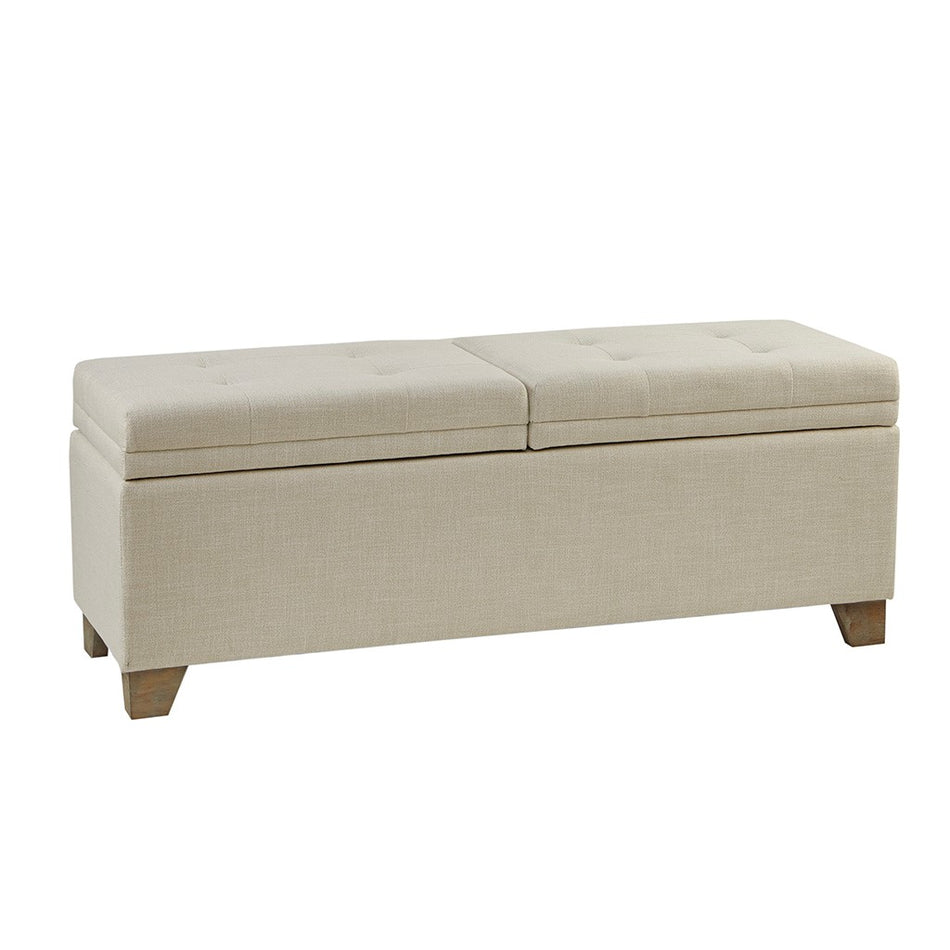 Ashcroft Soft Close Storage Bench - Natural