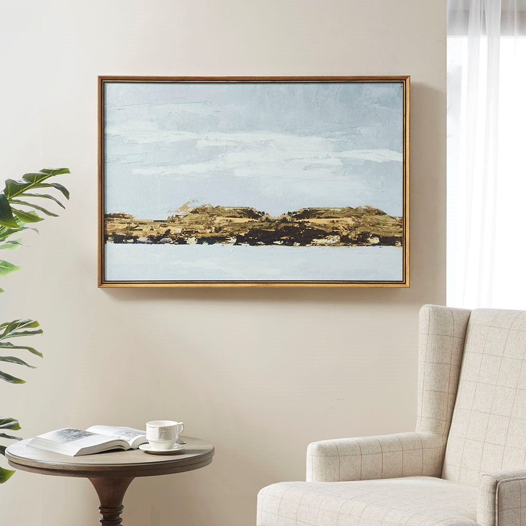 Martha Stewart Foggy Morning Framed Gel Coated Canvas - Multicolor 