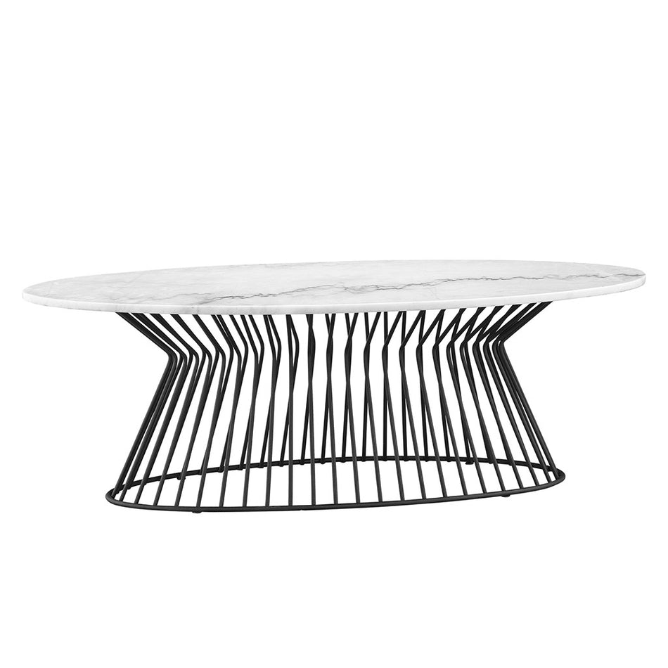 Marbury Coffee Table - Black / White