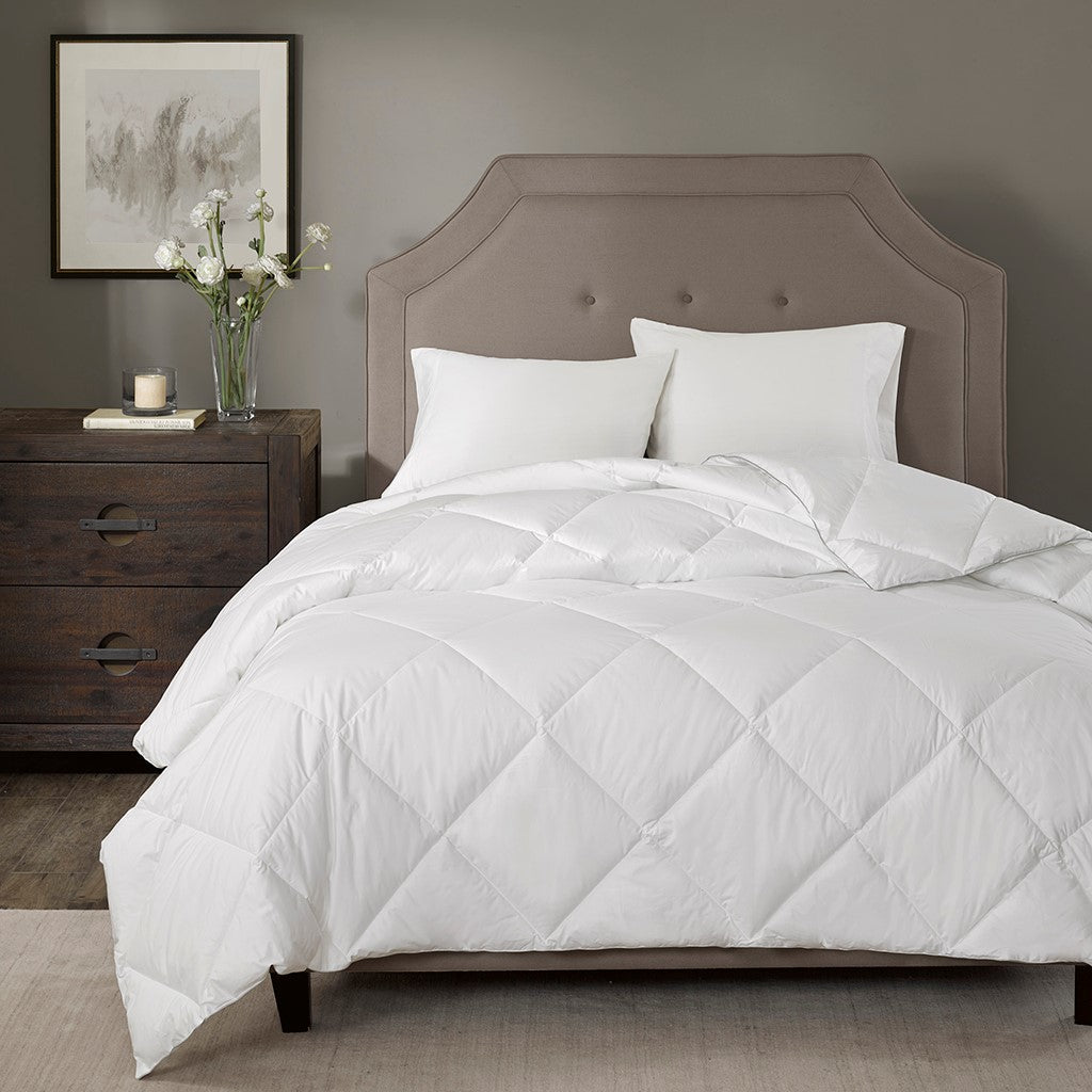 Madison Park Signature 1000 Thread Count Cotton Blend Diamond Quilting Down Alternative Comforter - White  - Full Size / Queen Size Shop Online & Save - expresshomedirectr.com