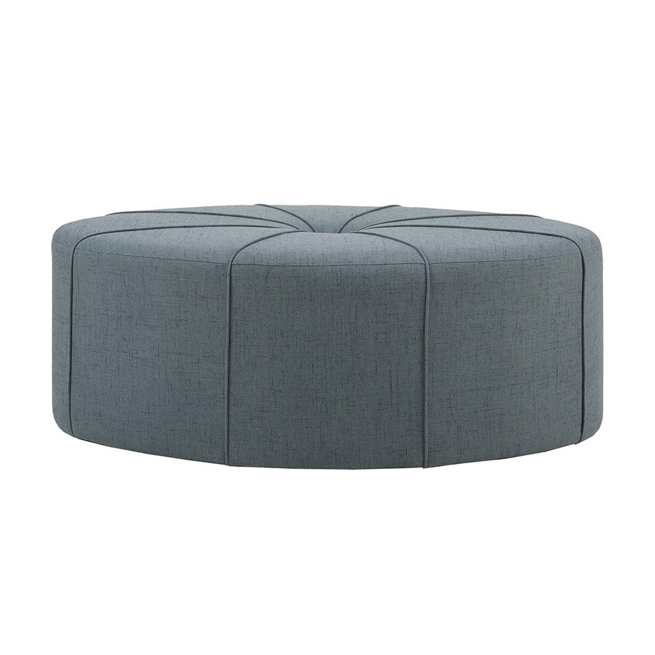 Ferris Oval Ottoman - Blue