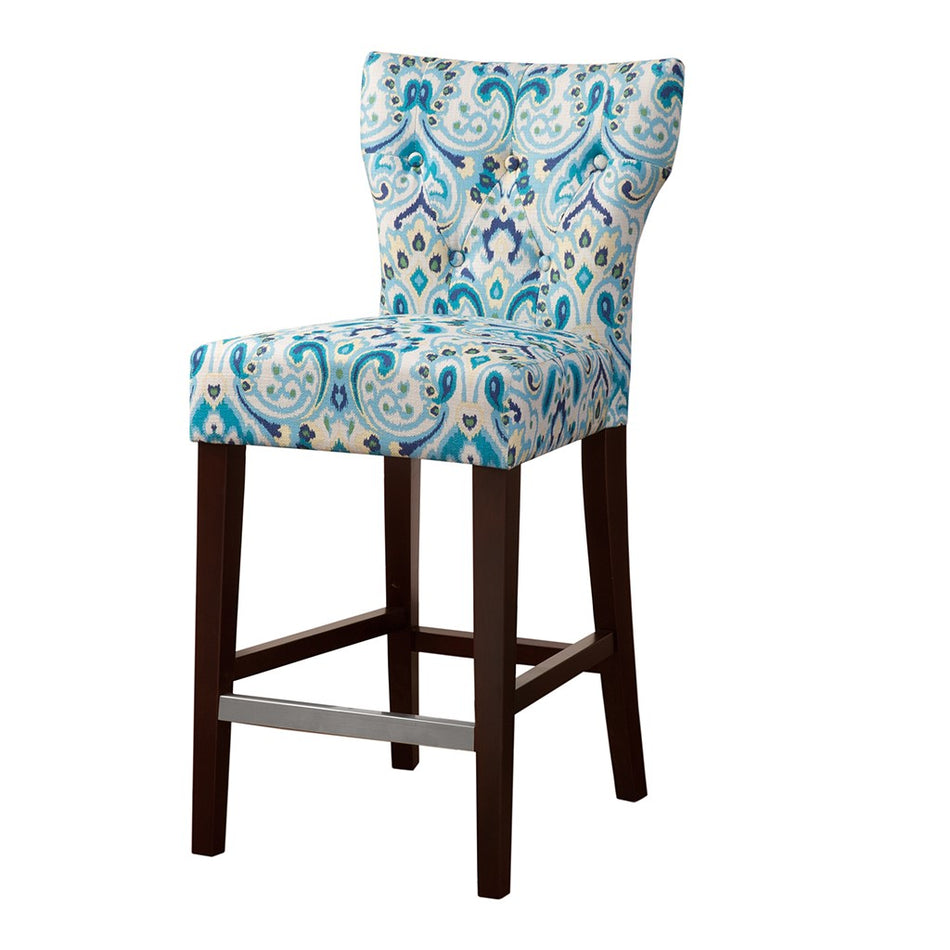 Avila Tufted Back Counter Stool - Blue