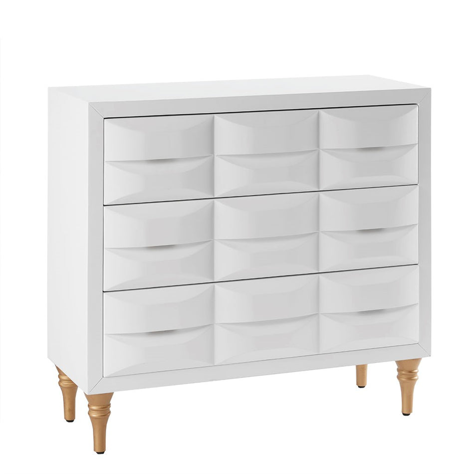 Rubrix 3 Drawer Chest - White