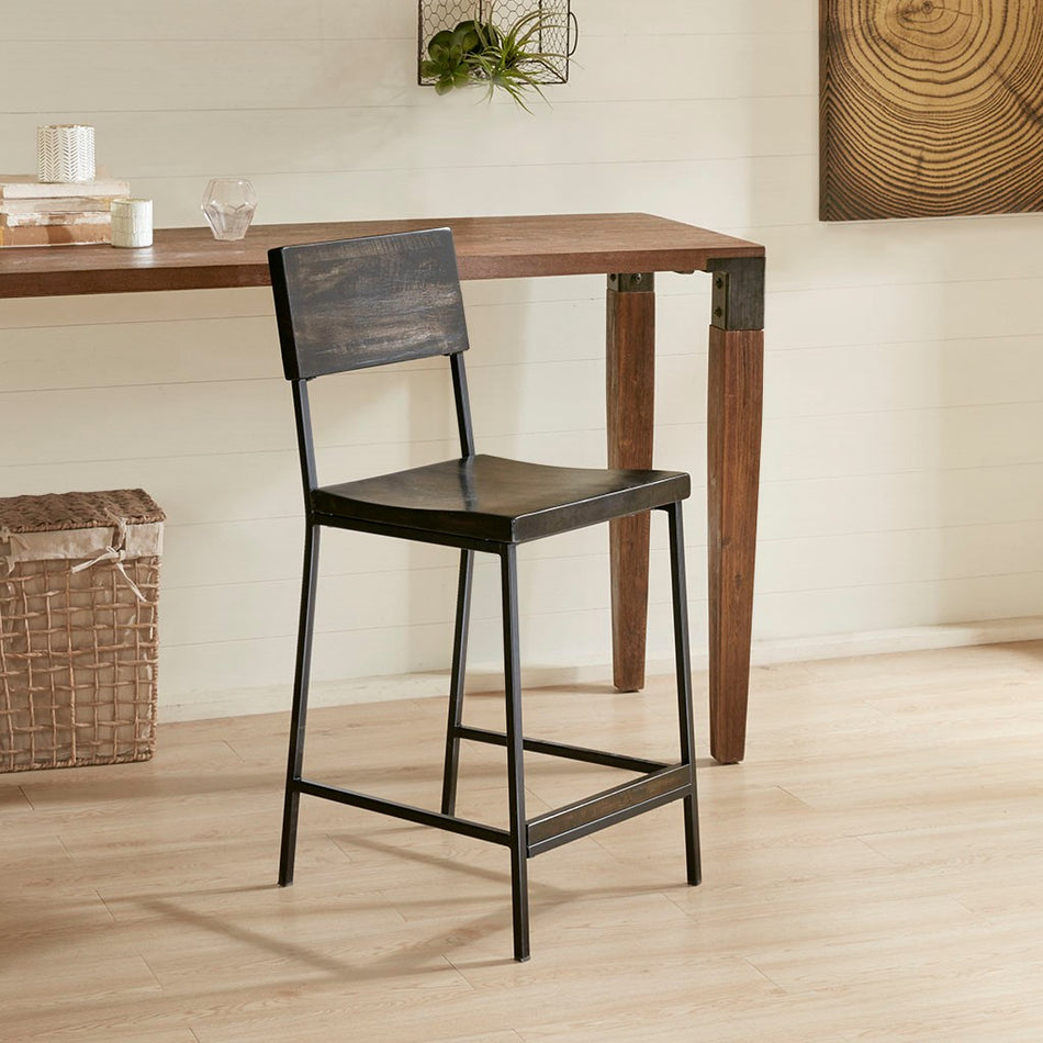 INK+IVY Tacoma 24" Counter stool - Black 