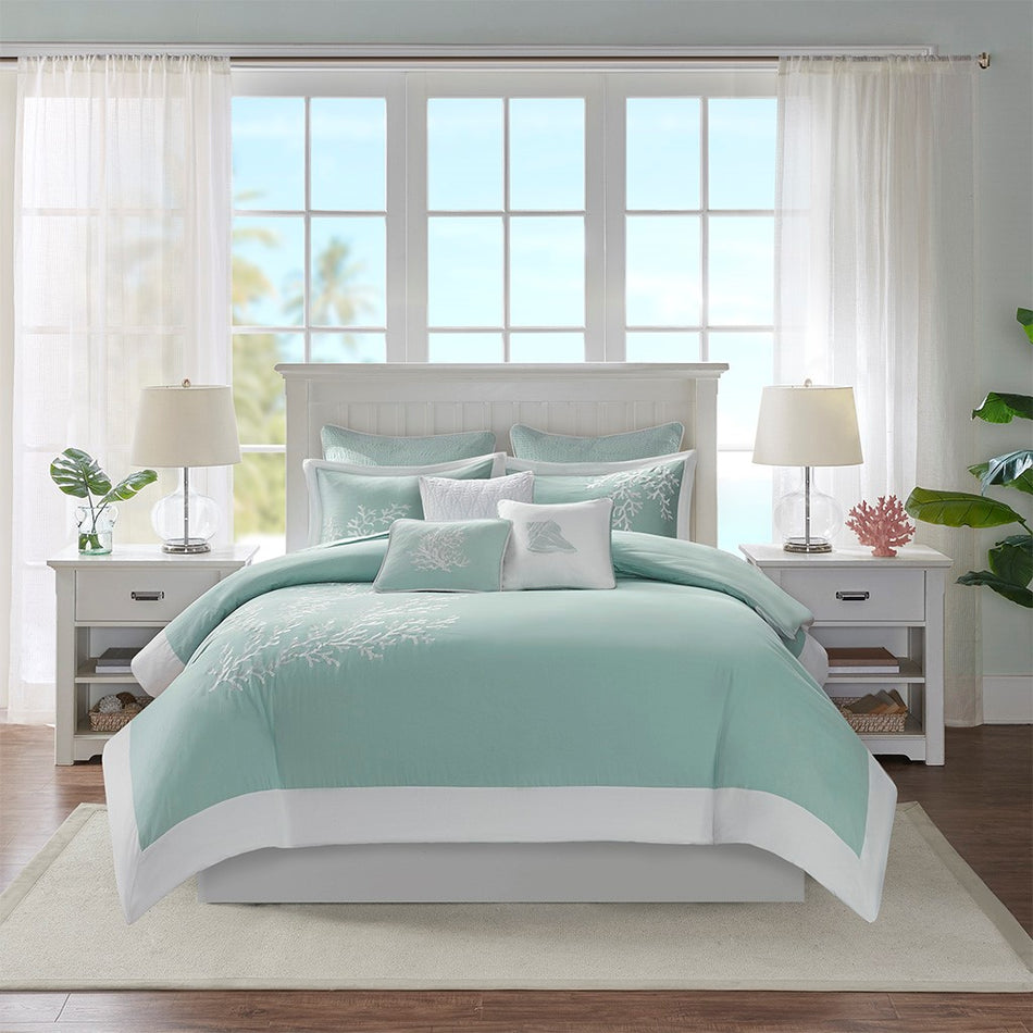 Coastline Oblong Pillow - Aqua - 12x16"