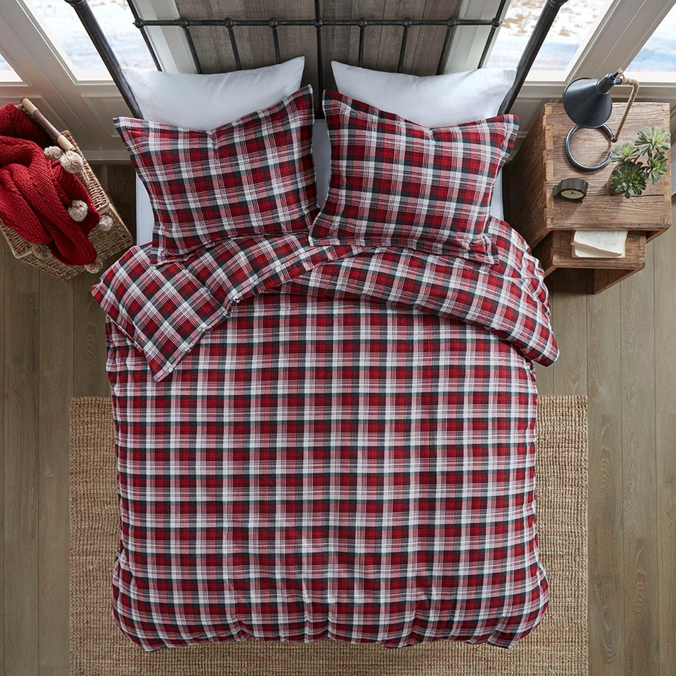 Tasha Flannel Duvet Mini Set - Red - King Size