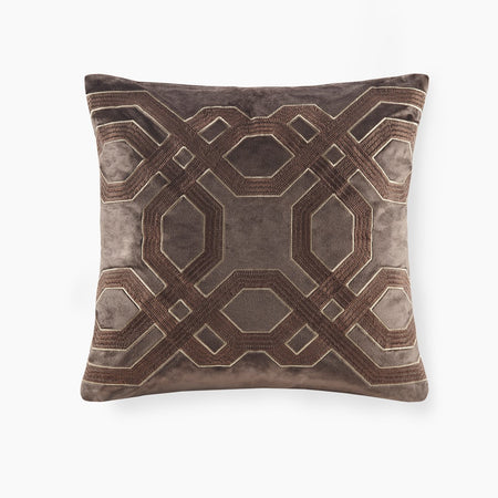 Croscill Classics Biron Square Decor Pillow - Brown  - 18x18" Shop Online & Save - expresshomedirectr.com