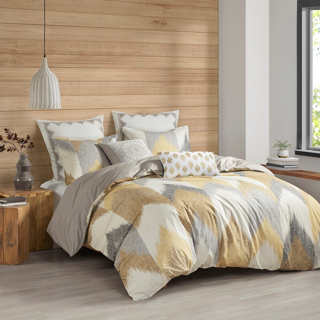 INK+IVY Alpine 3 Piece Comforter Mini Set - Yellow - Full Size / Queen Size