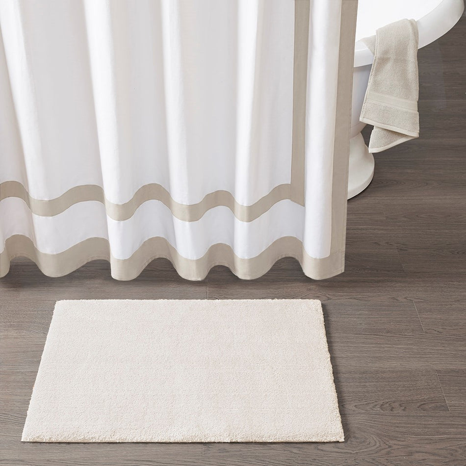 Marshmallow Bath Rug - Ivory - Contour