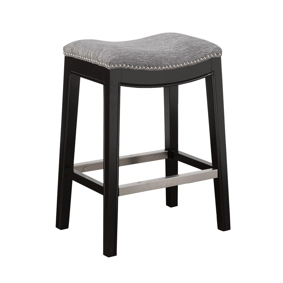 Belfast Saddle Counter Stool - Grey