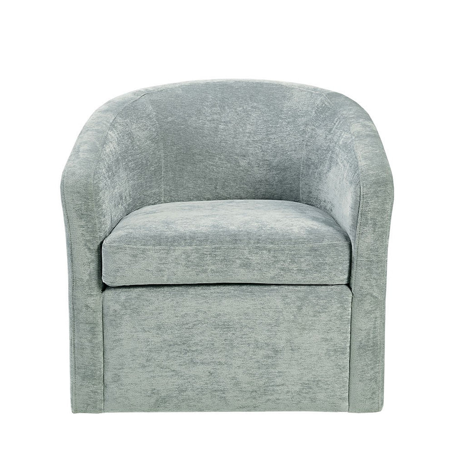 Amber Swivel Chair - Light Blue