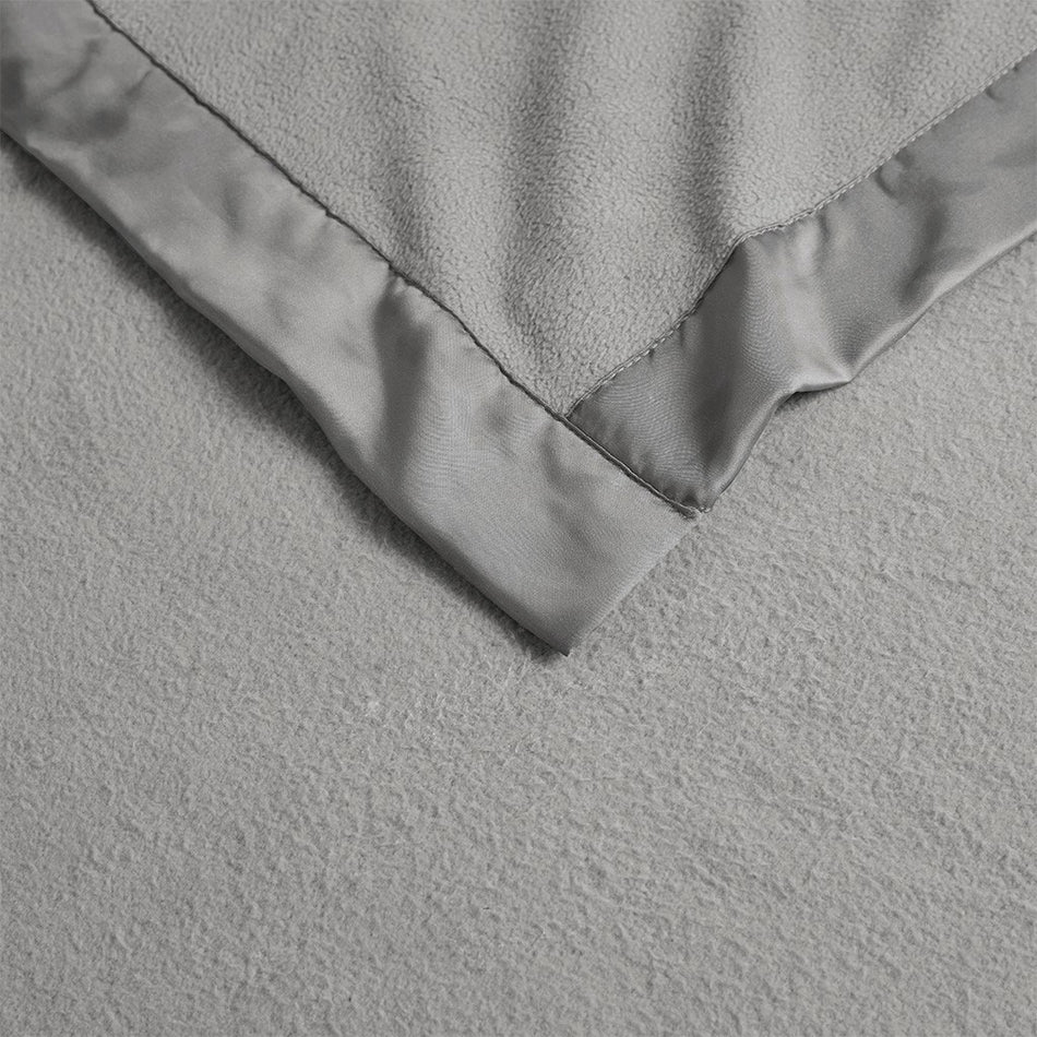 Micro Fleece Blanket - Grey - Full Size / Queen Size