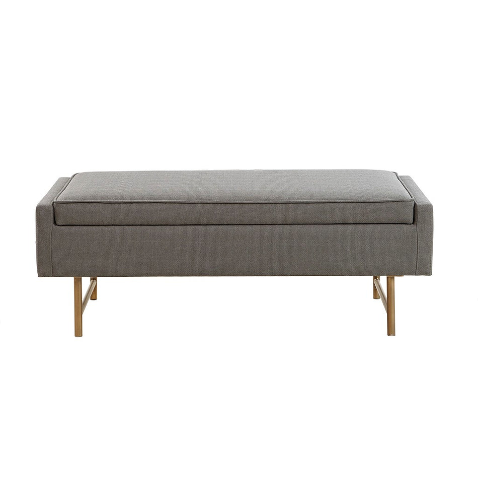 Heath Soft Close Storage Accent Bench - Grey