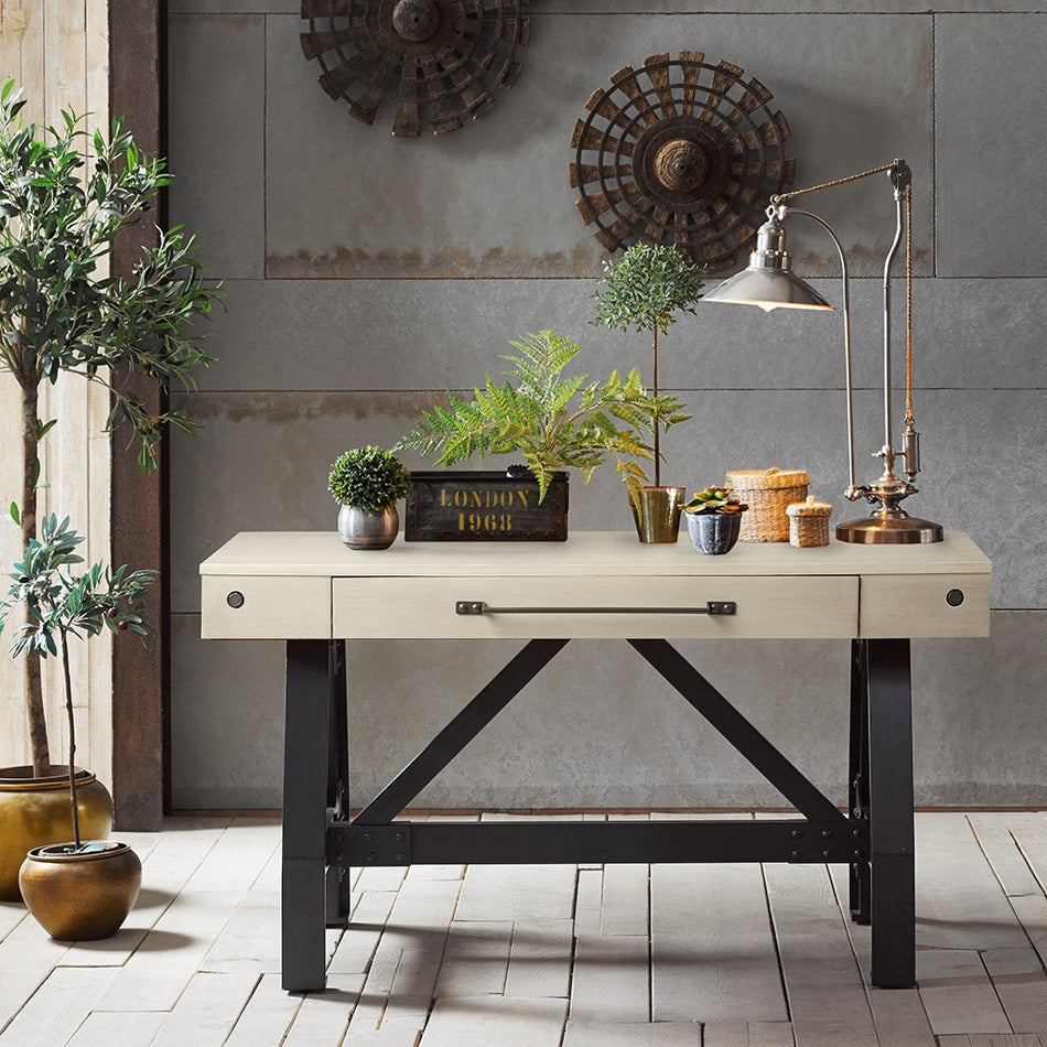 INK+IVY Lancaster Desk - Reclaimed White 