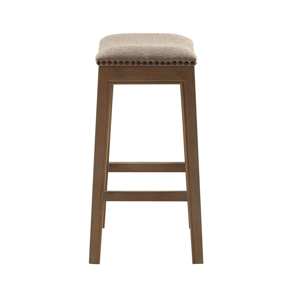 Belfast Saddle Counter Stool - Linen