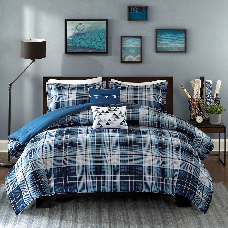 Camilo Comforter Set - Blue - Full Size / Queen Size