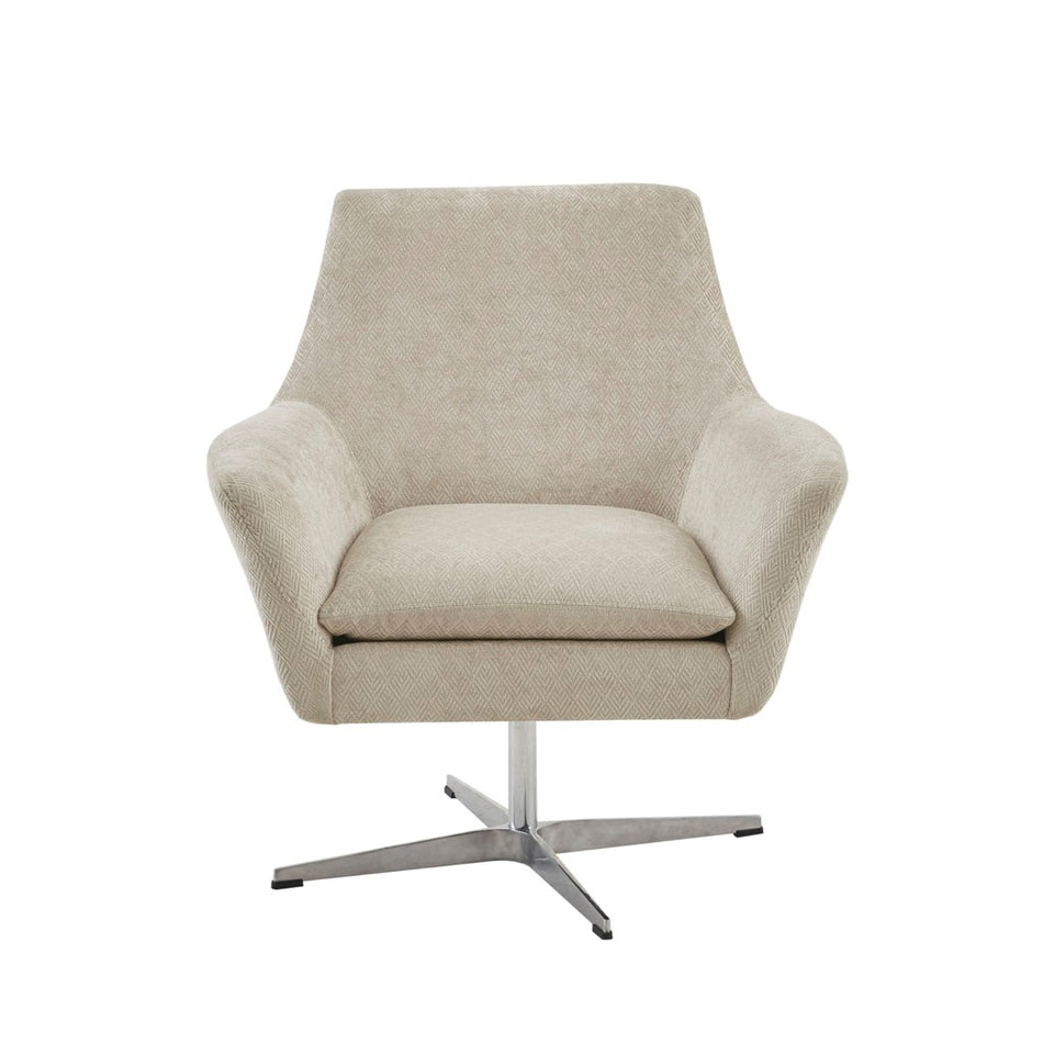 Dorian Swivel Chair - Light Taupe