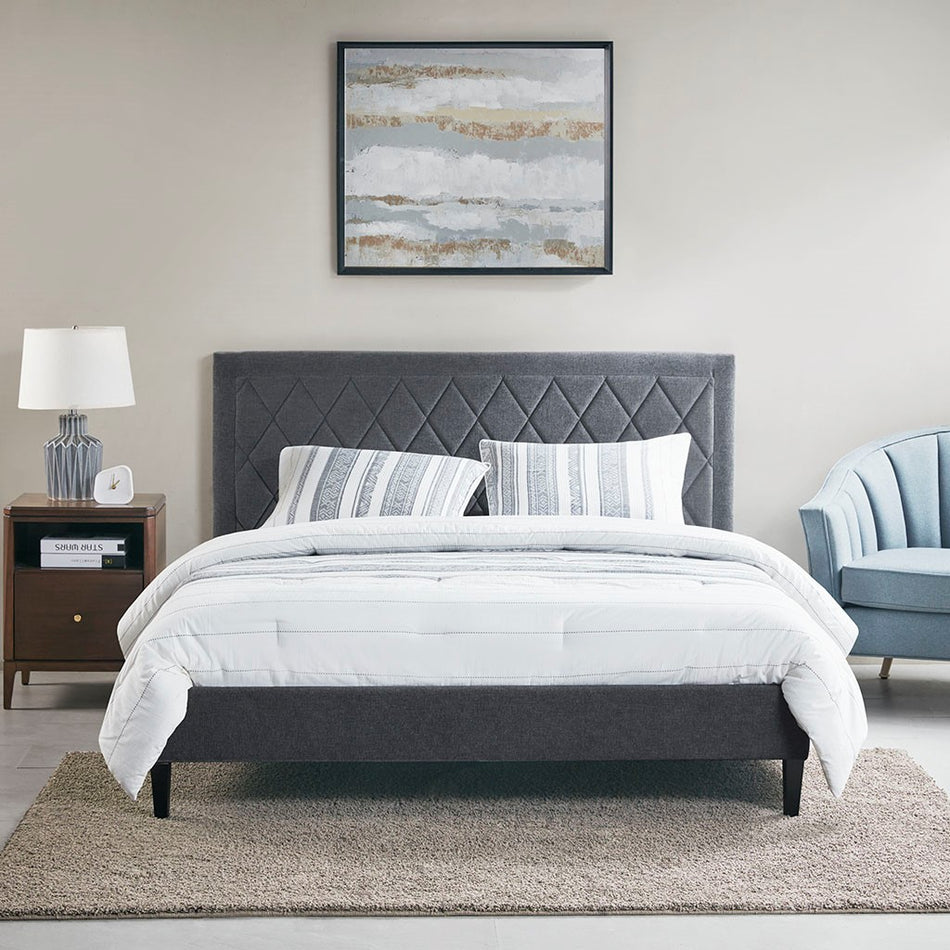 510 Design Rowen Rowen Full Platform Bed - Charcoal - Full Size