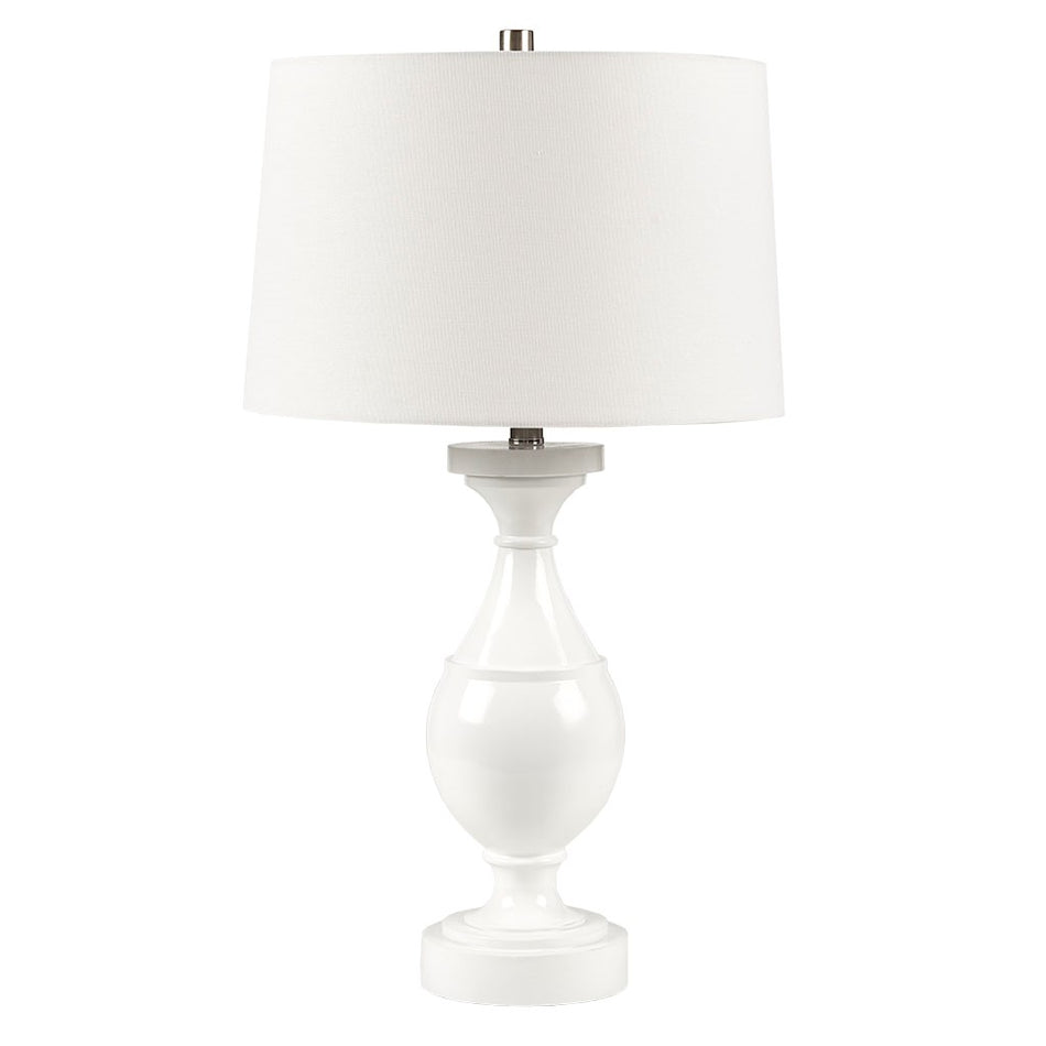 Blythe Resin Table Lamp - White