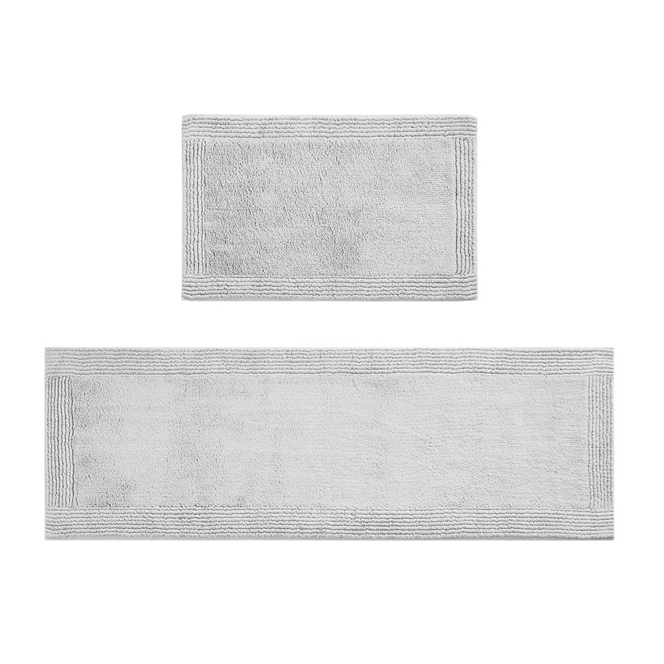 Splendor 100% Cotton Tufted 3000GSM Reversible Bath Rug - Grey - 24x72"