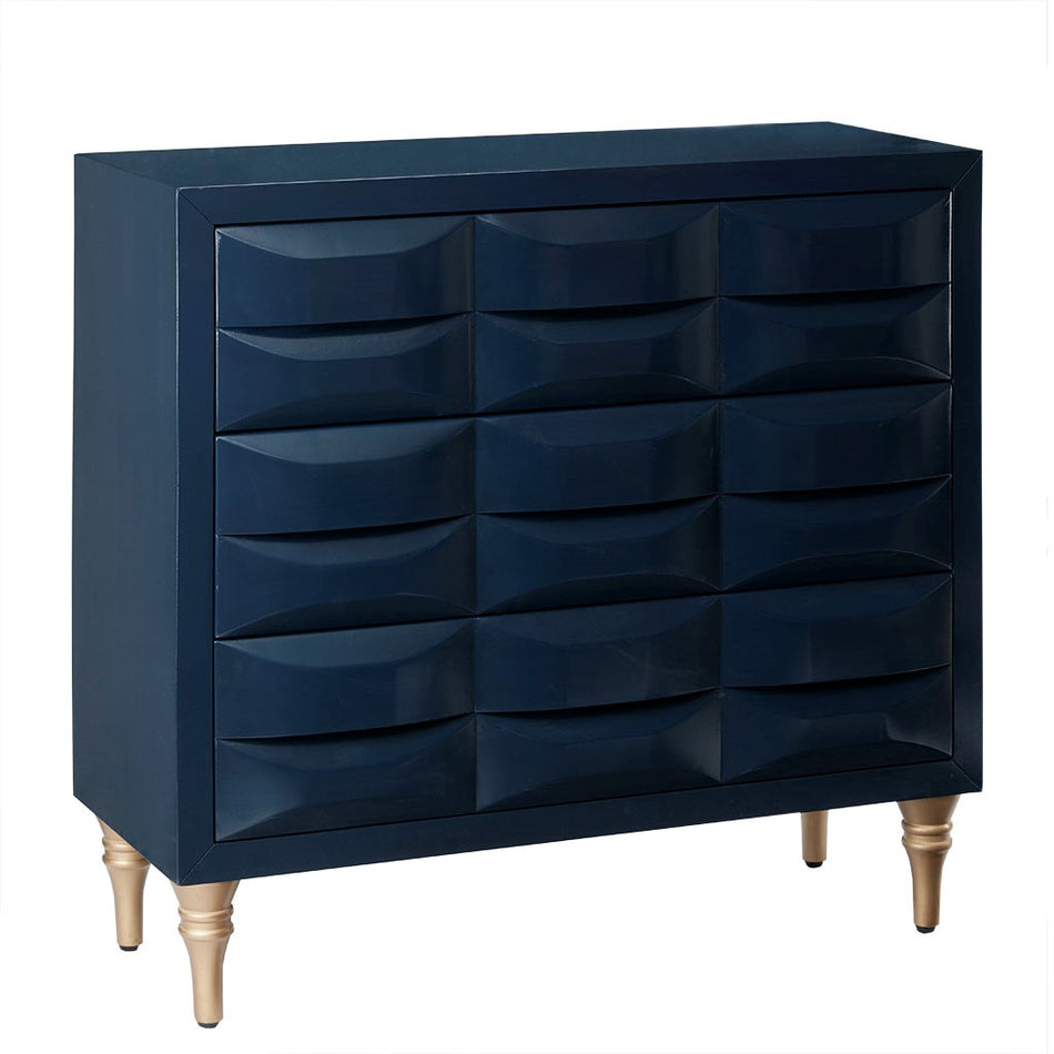 Rubrix 3 Drawer Chest - Navy