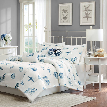 Harbor House Beach House 3 Piece Duvet Cover Set - Blue - King Size