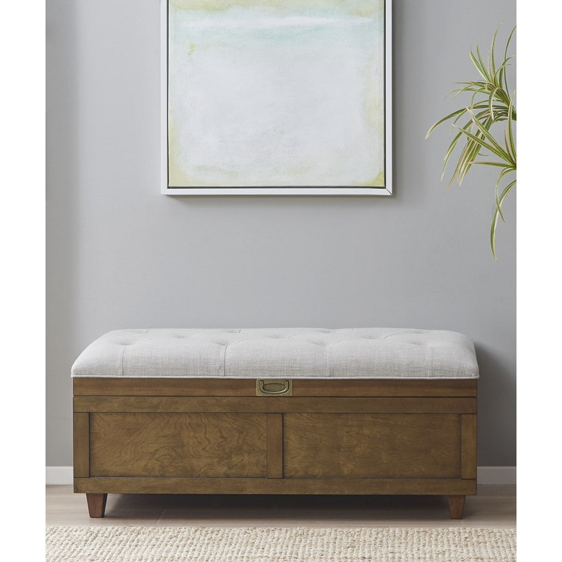 Madison Park Klara Wood and Upholstered Soft Close Storage Bench - Brown / Tan  Shop Online & Save - expresshomedirectr.com