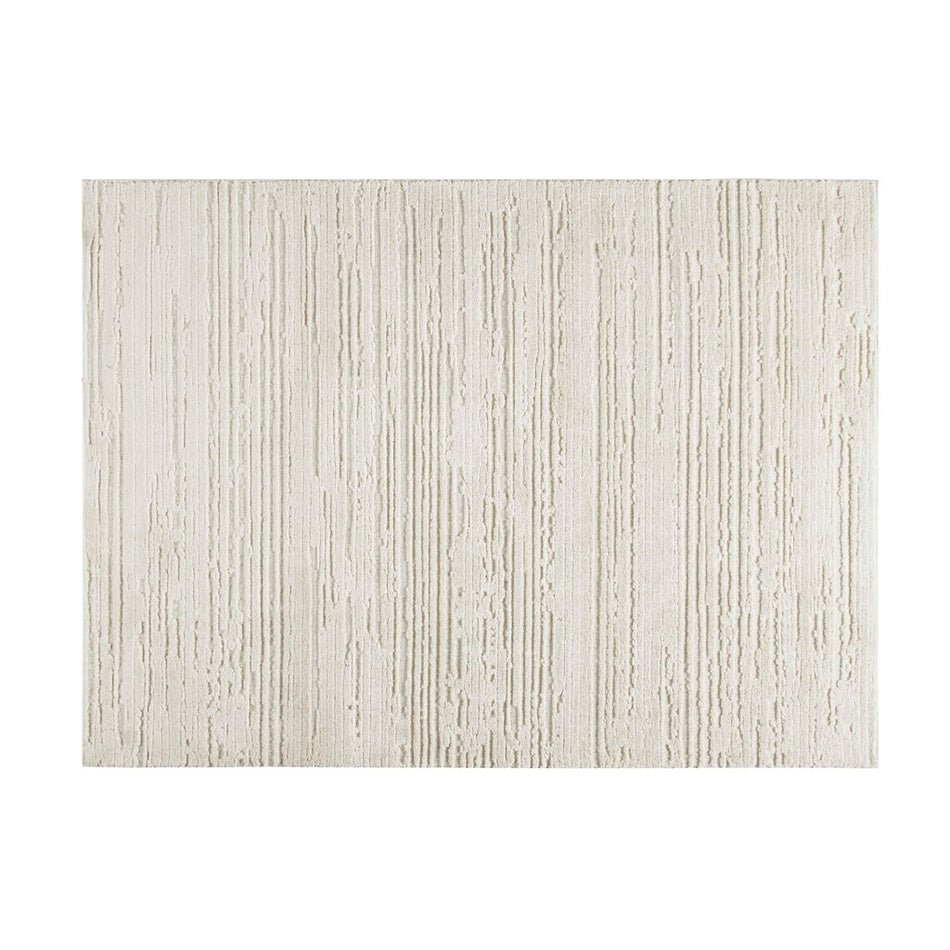 Madis Terni Textured Indoor Area Rug - Cream - 5x7'