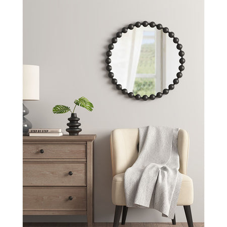 Madison Park Signature Marlowe Round Wall Decor Mirror - Silver - 27" Dia