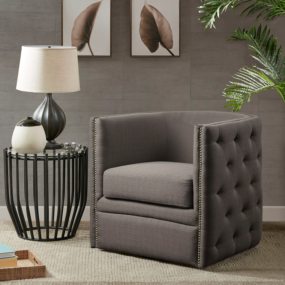 Madison Park Capstone Swivel - Grey 