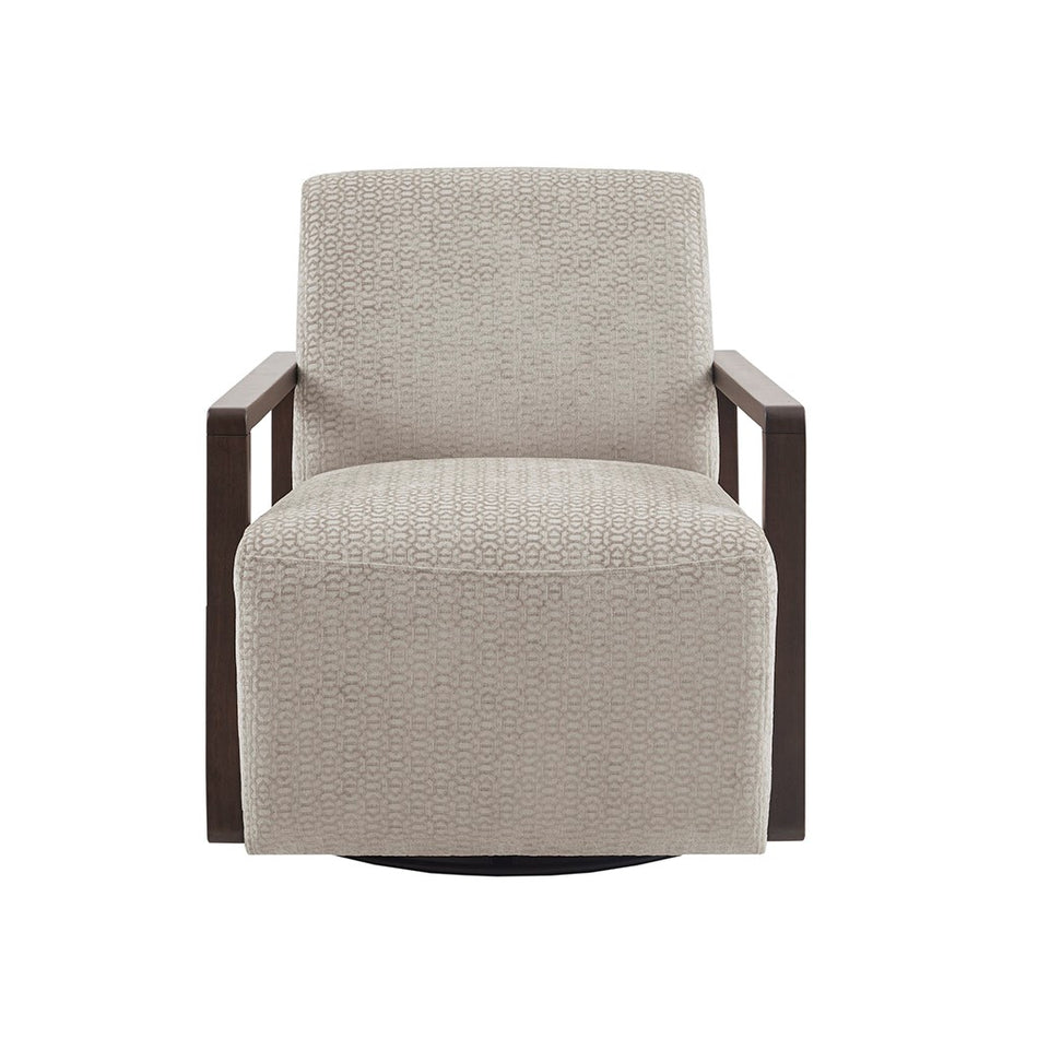 Reed Swivel Chair - Light Tan