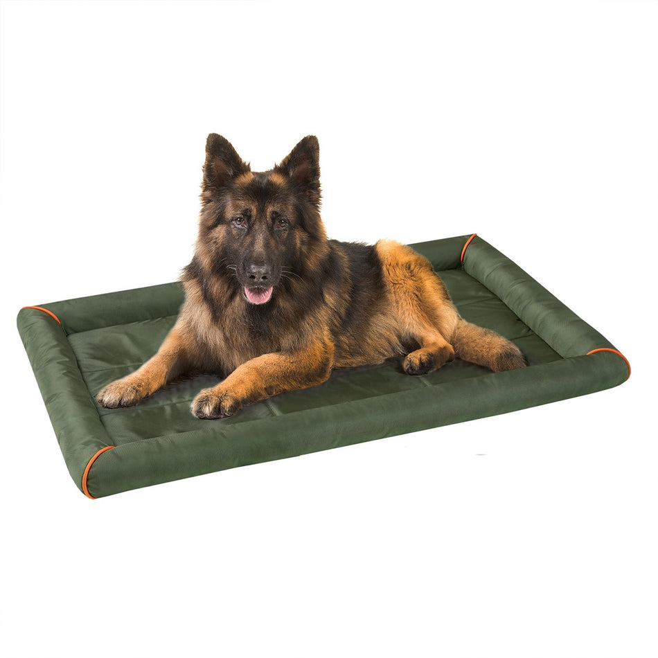 Friends Forever Friends Forever Bolster Dog Bed Crate Pad, Washable Dog Mat for Raised Dog Bed and Dog Crate Bed
 - Olive Green - XL - PET63CM6017