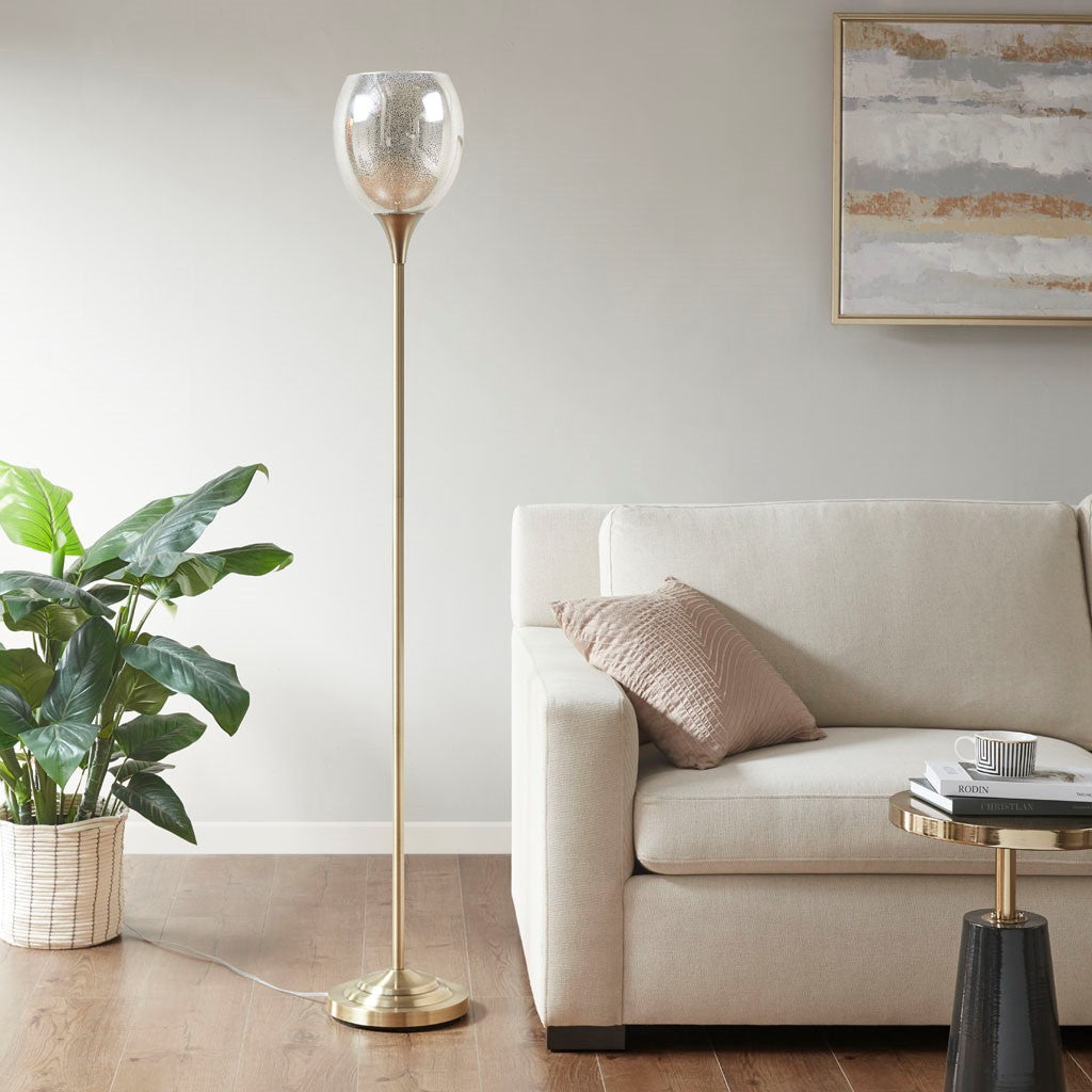 Hampton Hill Bellow Uplight Floor Lamp with Mercury Glass Shade - Antique Brass  Shop Online & Save - expresshomedirectr.com