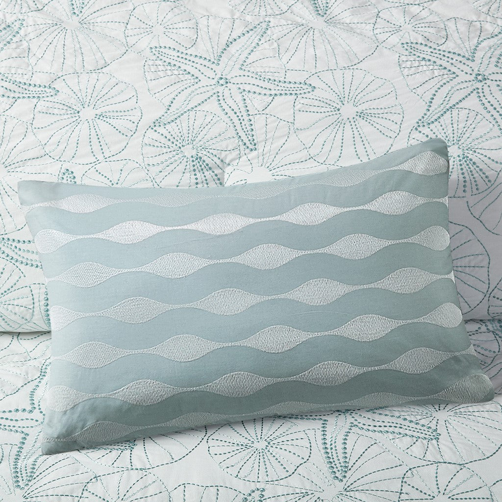 Harbor House Maya Bay Oblong Pillow - Blue - 12x20"